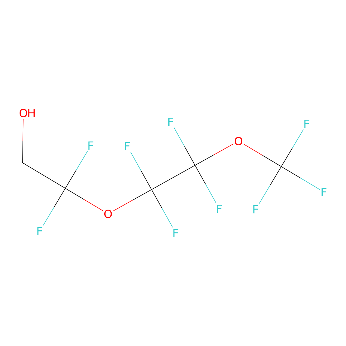 1H,1H-Nonafluoro-3,6-dioxaheptan-1-ol molecular structure, CAS 330562-43-1