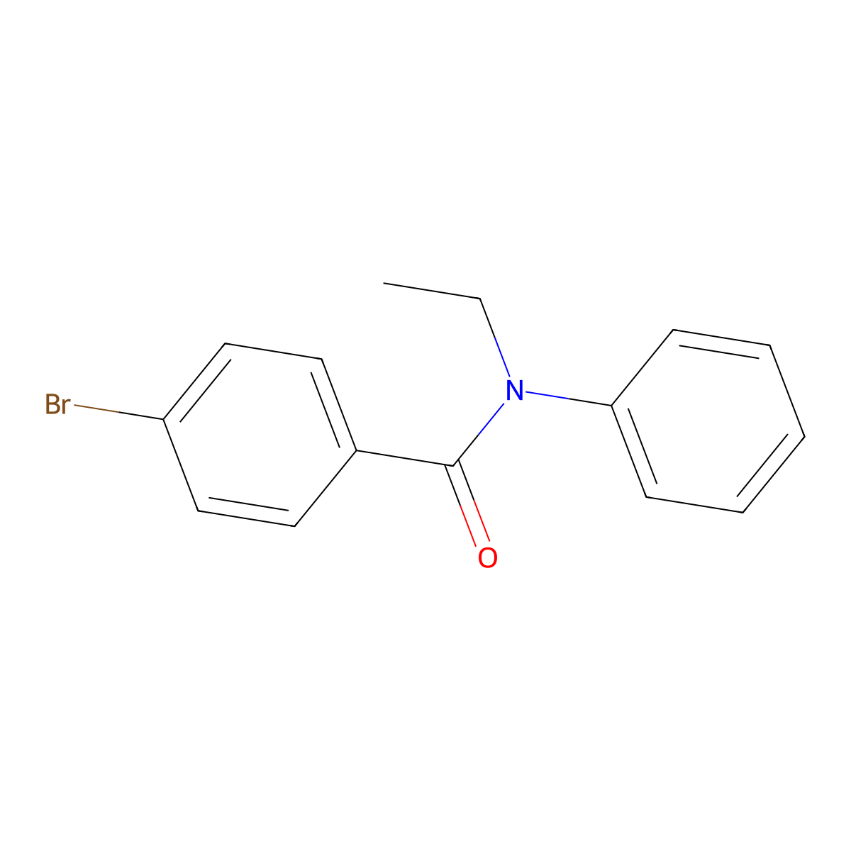 4-bromo-N-ethyl-N-phenylbenzamide molecular structure, CAS 330568-12-2