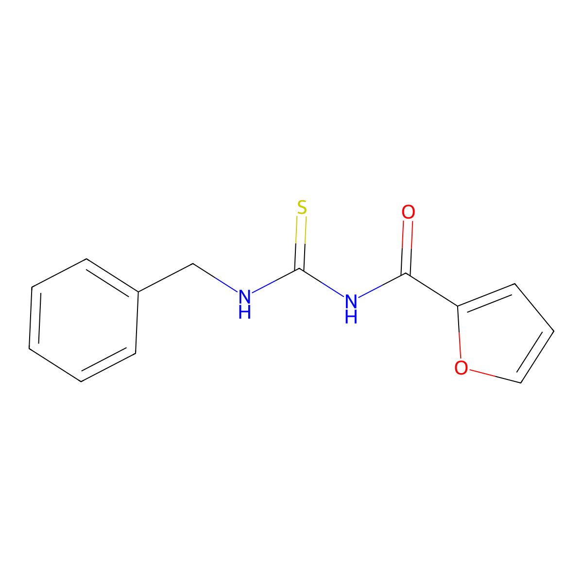 N-(benzylcarbamothioyl)furan-2-carboxamide molecular structure, CAS 330579-90-3