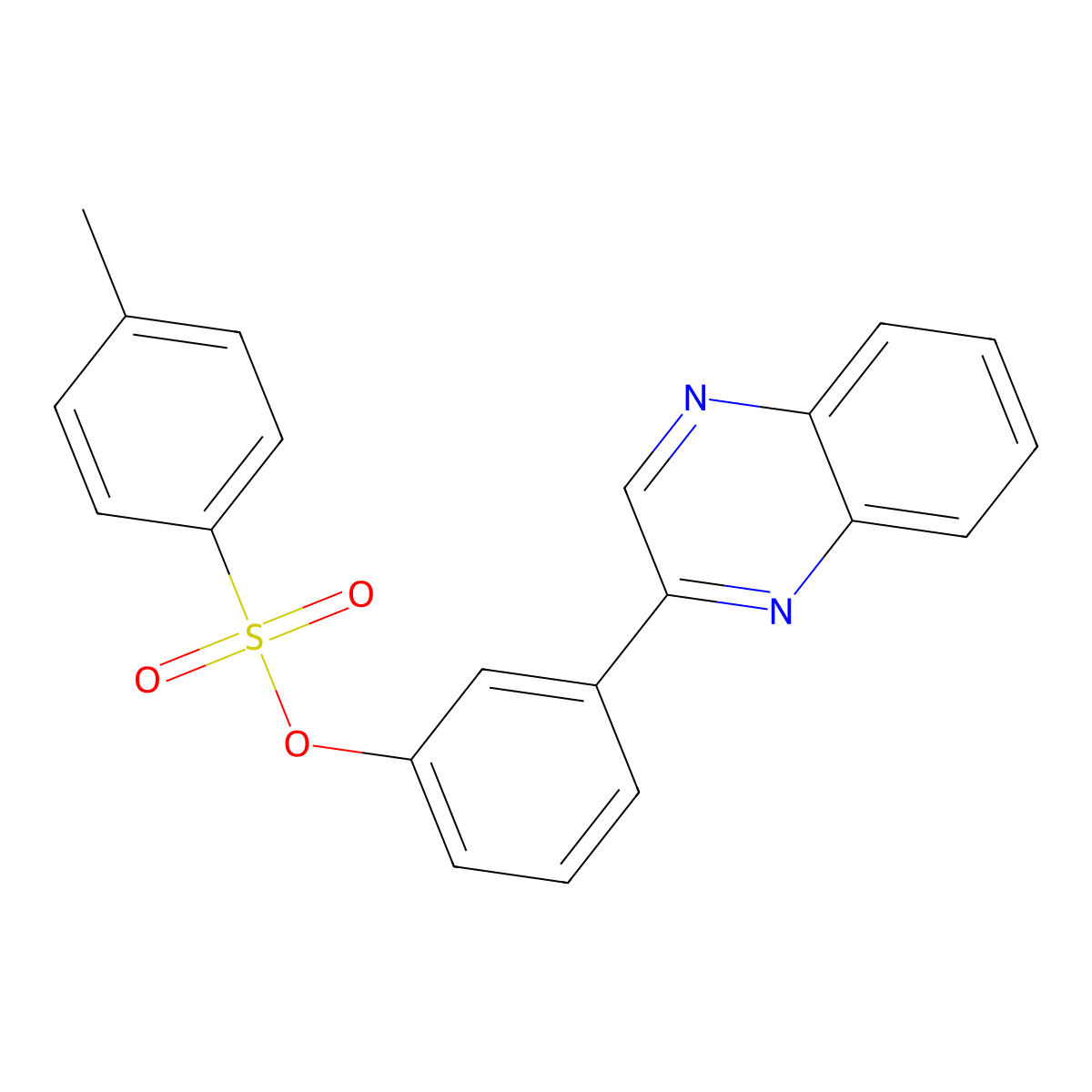 3-(2-Quinoxalinyl)phenyl 4-methylbenzenesulfonate molecular structure, CAS 330593-41-4