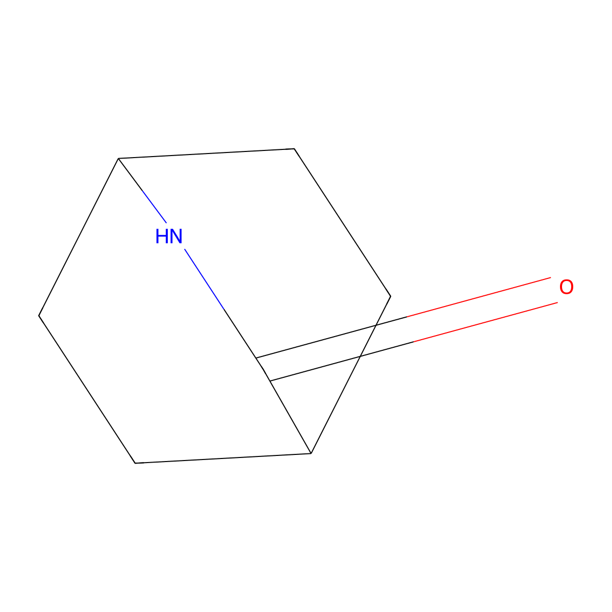 2-Azabicyclo(2.2.2)octan-3-one molecular structure, CAS 3306-69-2