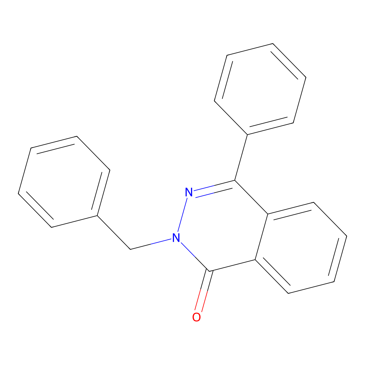 2-Benzyl-4-phenylphthalazin-1(2h)-one molecular structure, CAS 3306-73-8