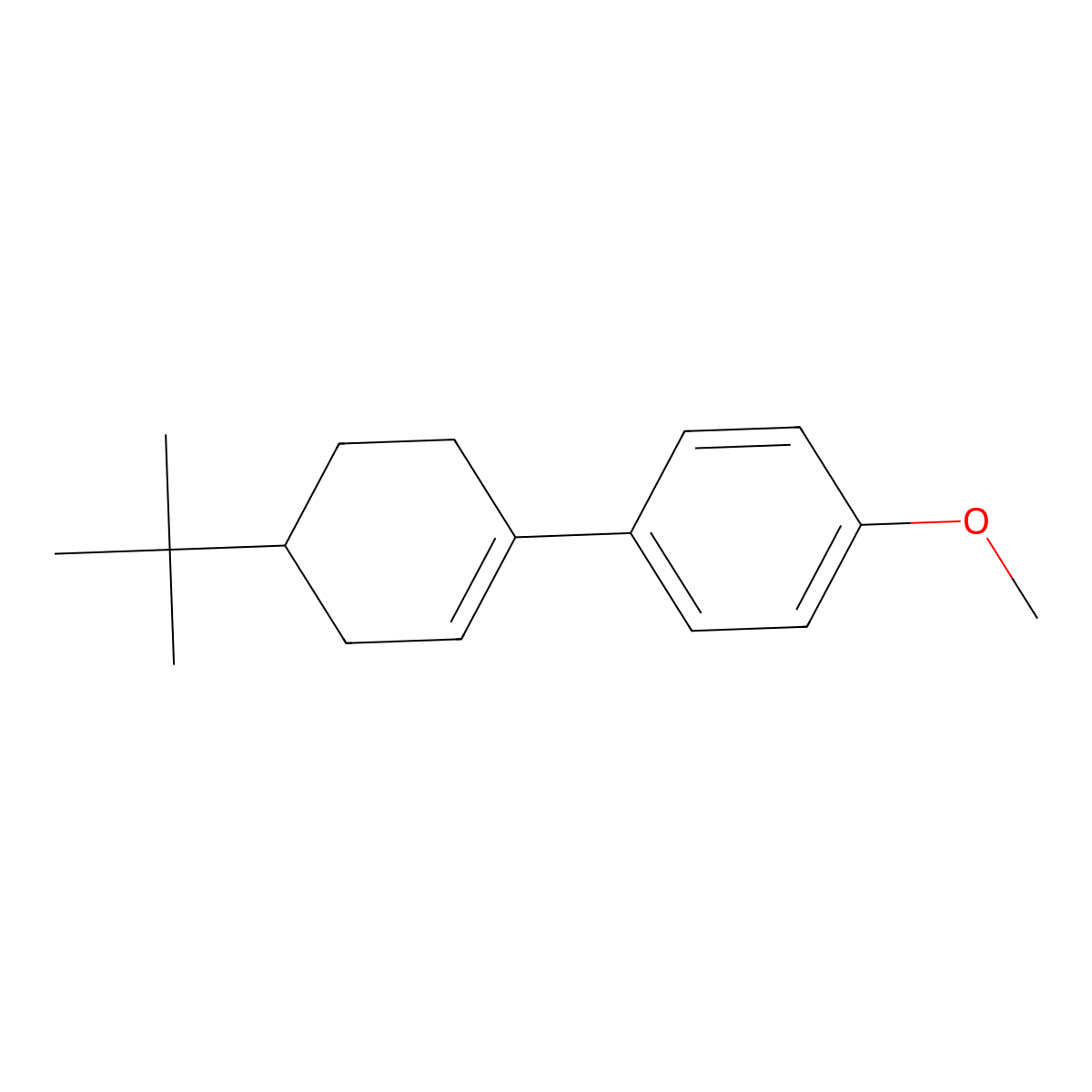 4-tert-Butyl-4'-methoxy-2,3,4,5-tetrahydro-1,1'-biphenyl molecular structure, CAS 33061-20-0