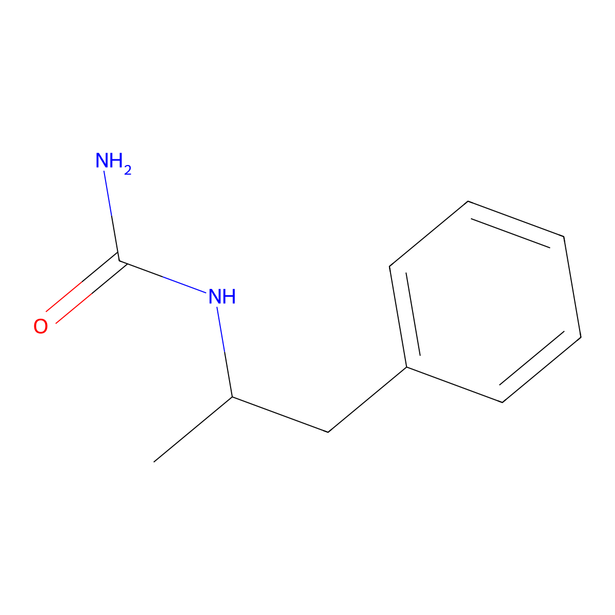 Urea, (alpha-methylphenethyl)- molecular structure, CAS 33061-37-9