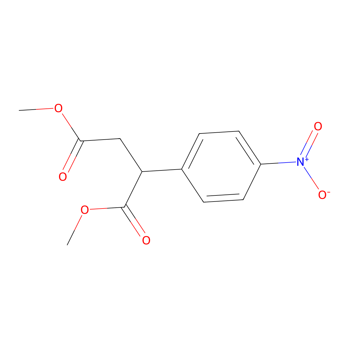 Dimethyl 2-(4-Nitrophenyl)Succinate molecular structure, CAS 33061-62-0