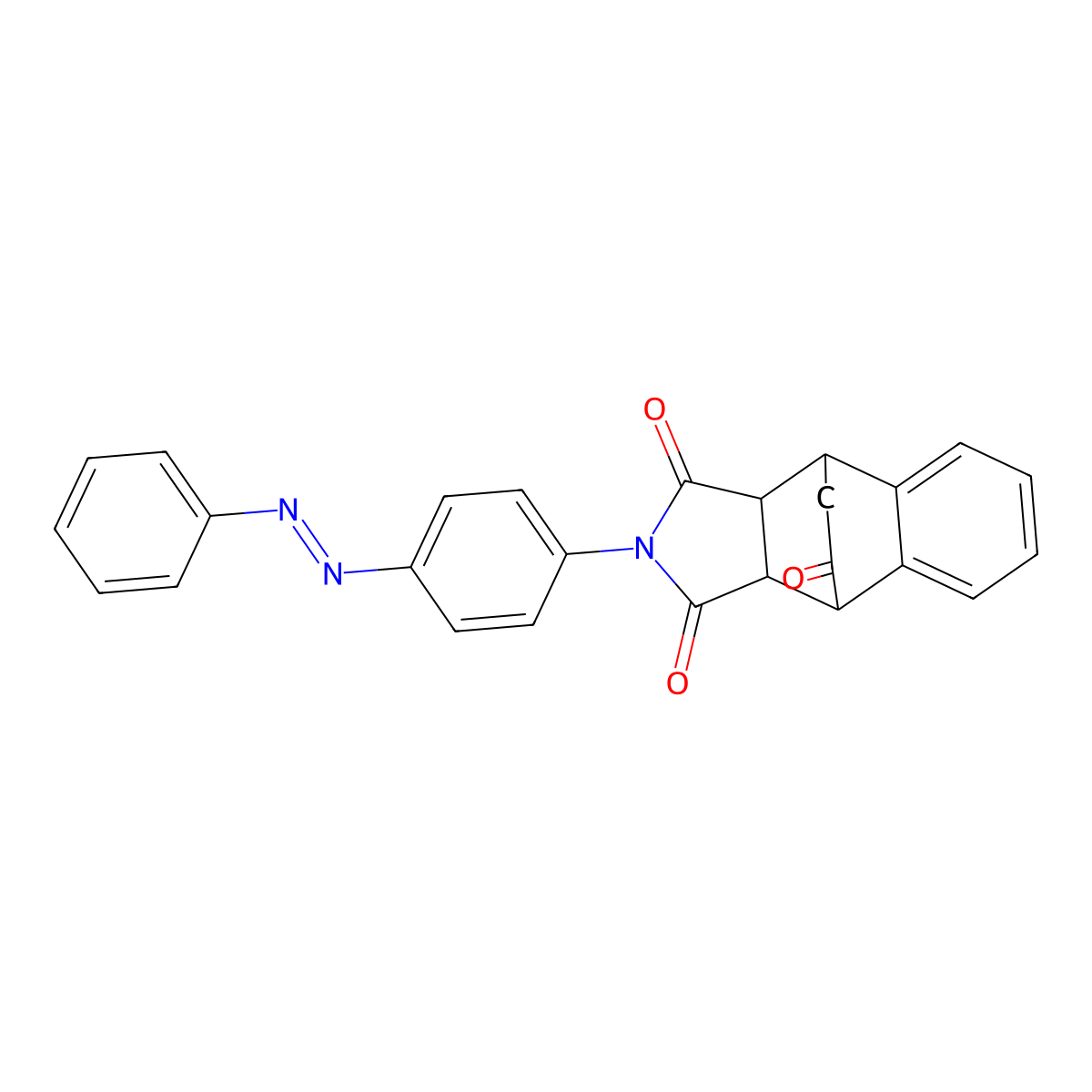 2-{4-[(E)-phenyldiazenyl]phenyl}-3a,4,9,9a-tetrahydro-1H-4,9-ethanobenzo[f]isoindole-1,3,10(2H)-trione molecular structure, CAS 330625-34-8