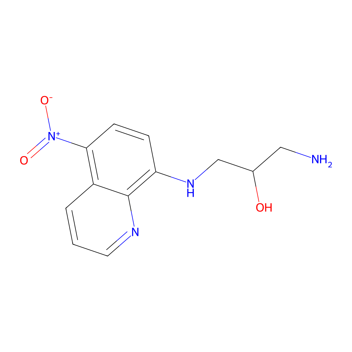 1-Amino-3-[(5-nitroquinolin-8-yl)amino]propan-2-ol molecular structure, CAS 330634-18-9