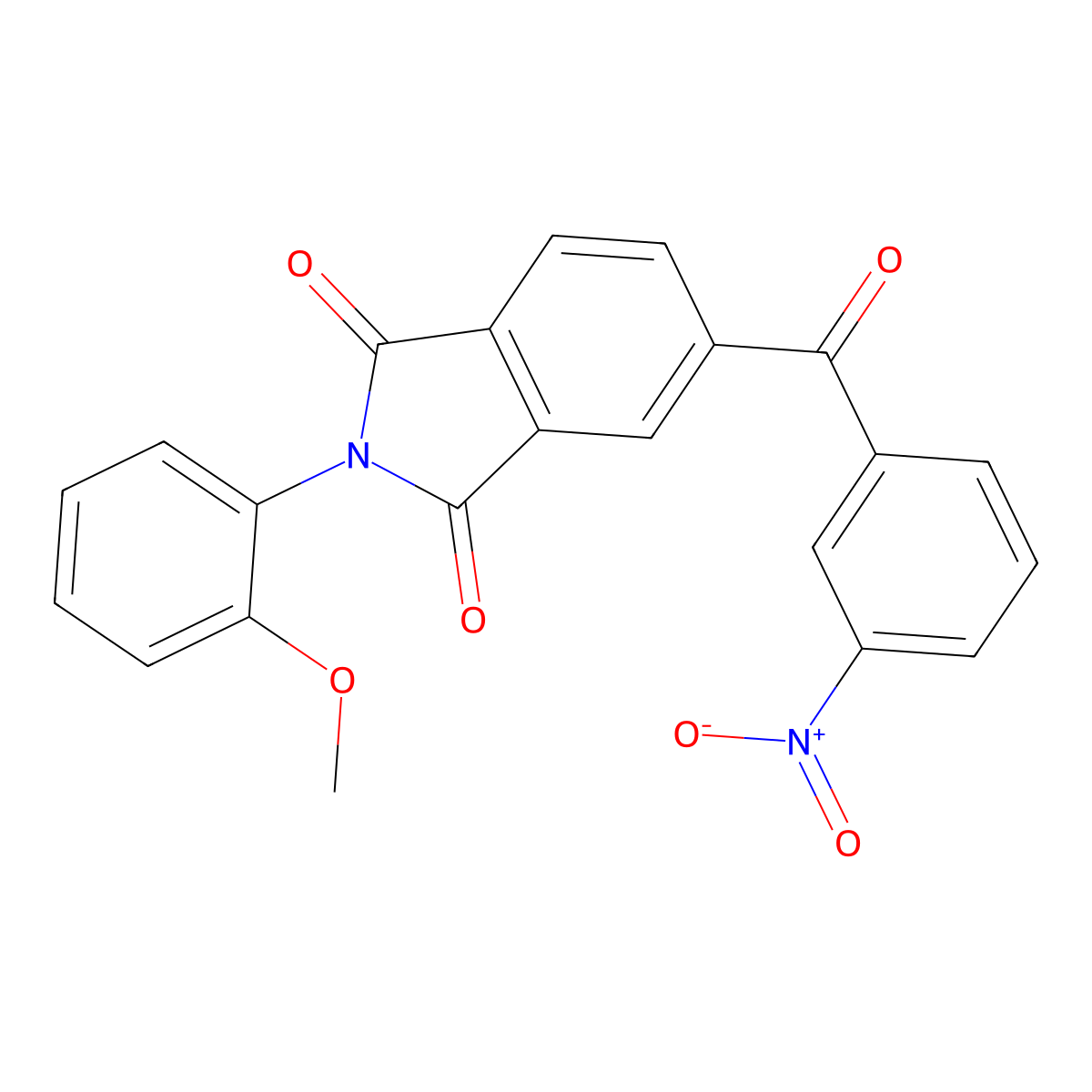 2-(2-Methoxyphenyl)-5-(3-nitrobenzoyl)isoindole-1,3-dione molecular structure, CAS 330635-06-8
