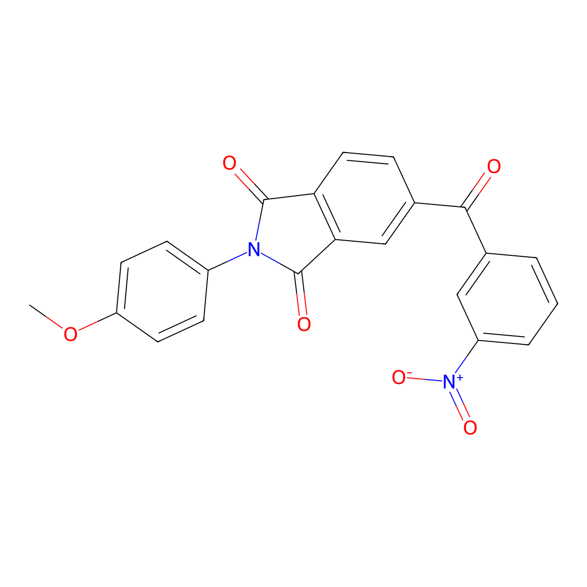 2-(4-Methoxyphenyl)-5-(3-nitrobenzoyl)isoindole-1,3-dione molecular structure, CAS 330635-11-5