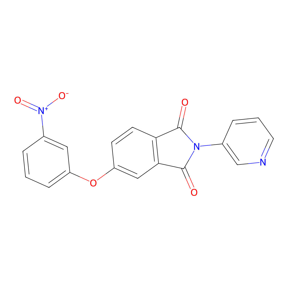 5-{3-nitrophenoxy}-2-(3-pyridinyl)-1H-isoindole-1,3(2H)-dione molecular structure, CAS 330635-87-5