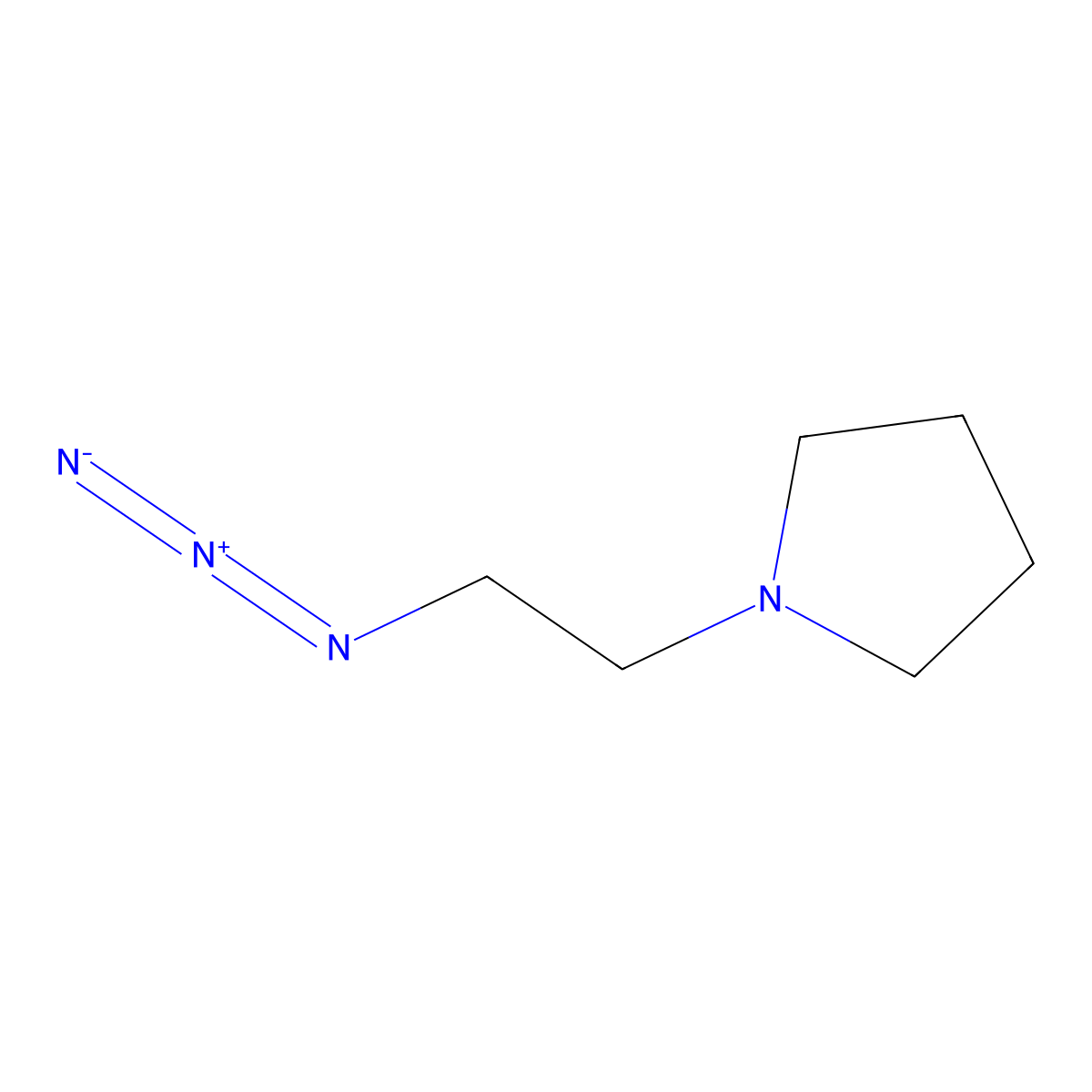1-(2-Azidoethyl)pyrrolidine molecular structure, CAS 330646-98-5