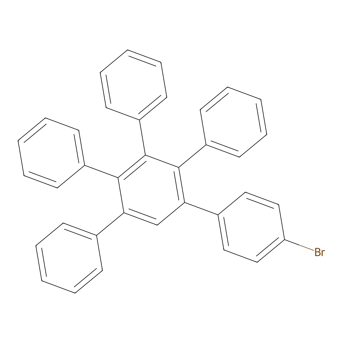 1,1':2',1''-Terphenyl, 4-bromo-3',4',5'-triphenyl- molecular structure, CAS 330649-92-8