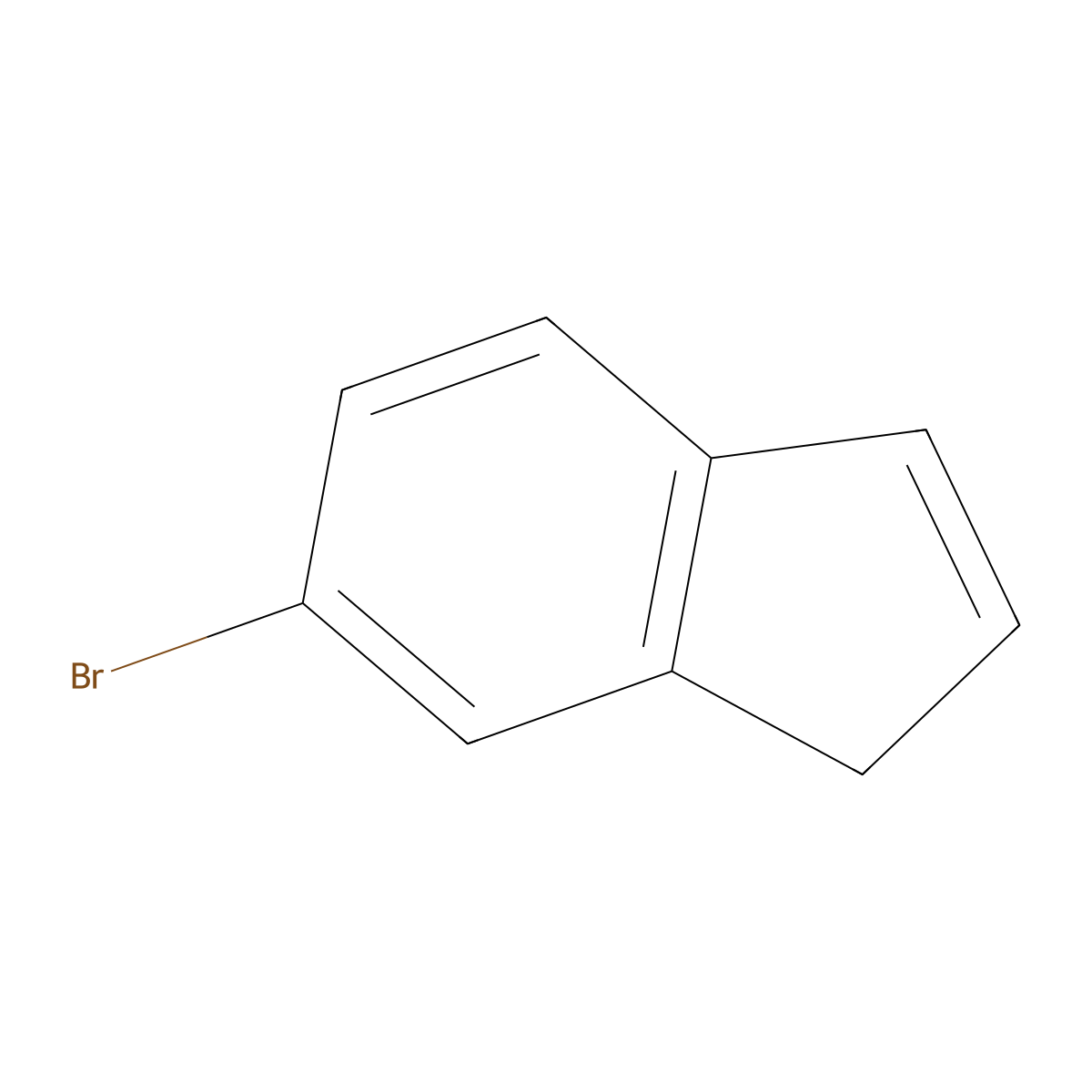 6-bromo-1H-indene molecular structure, CAS 33065-61-1