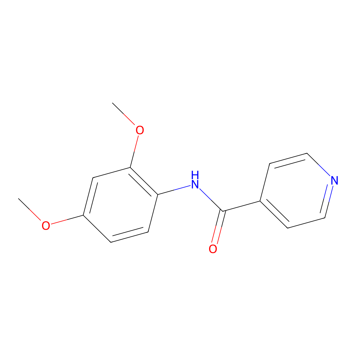 N-(2,4-dimethoxyphenyl)pyridine-4-carboxamide molecular structure, CAS 330657-78-8