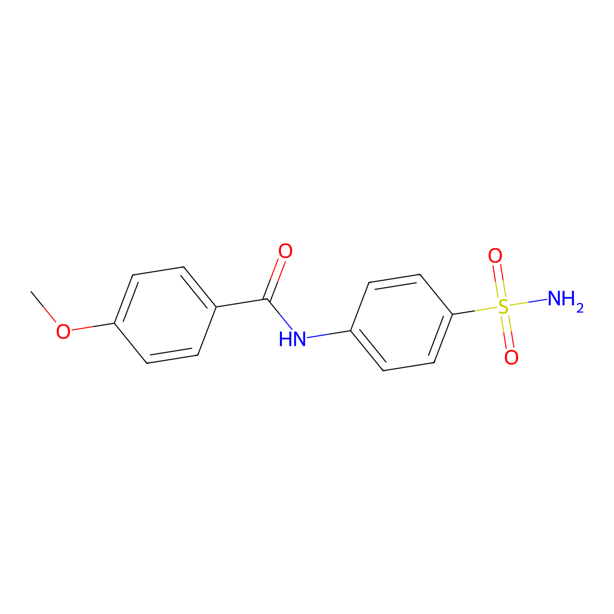4-methoxy-N-(4-sulfamoylphenyl)benzamide molecular structure, CAS 330657-89-1