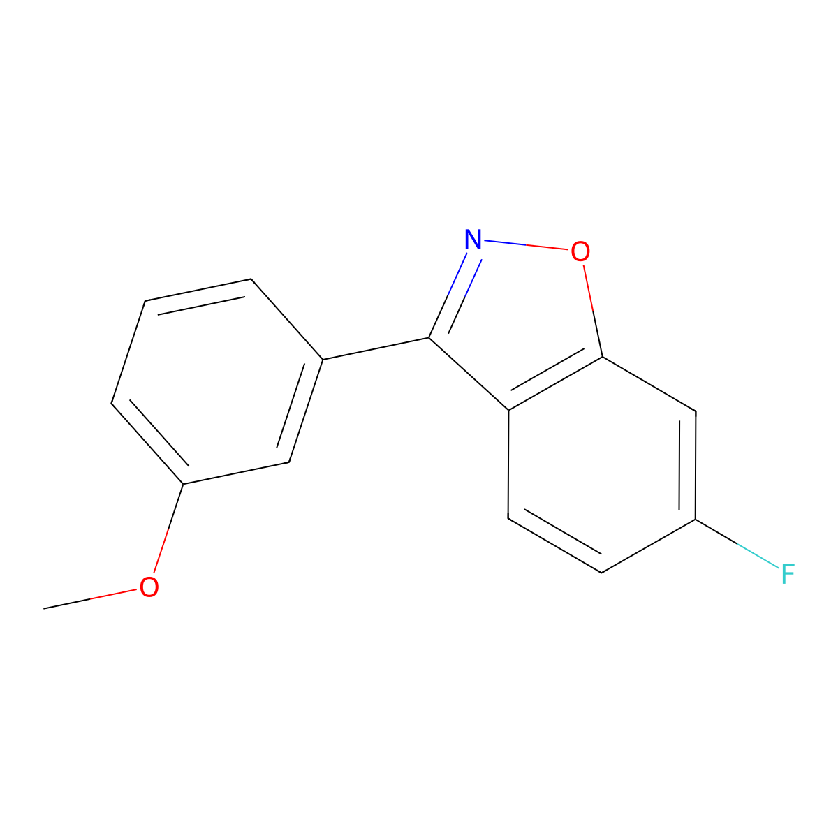 6-Fluoro-3-(3-methoxy-phenyl)-benzo[d]isoxazole molecular structure, CAS 330670-91-2