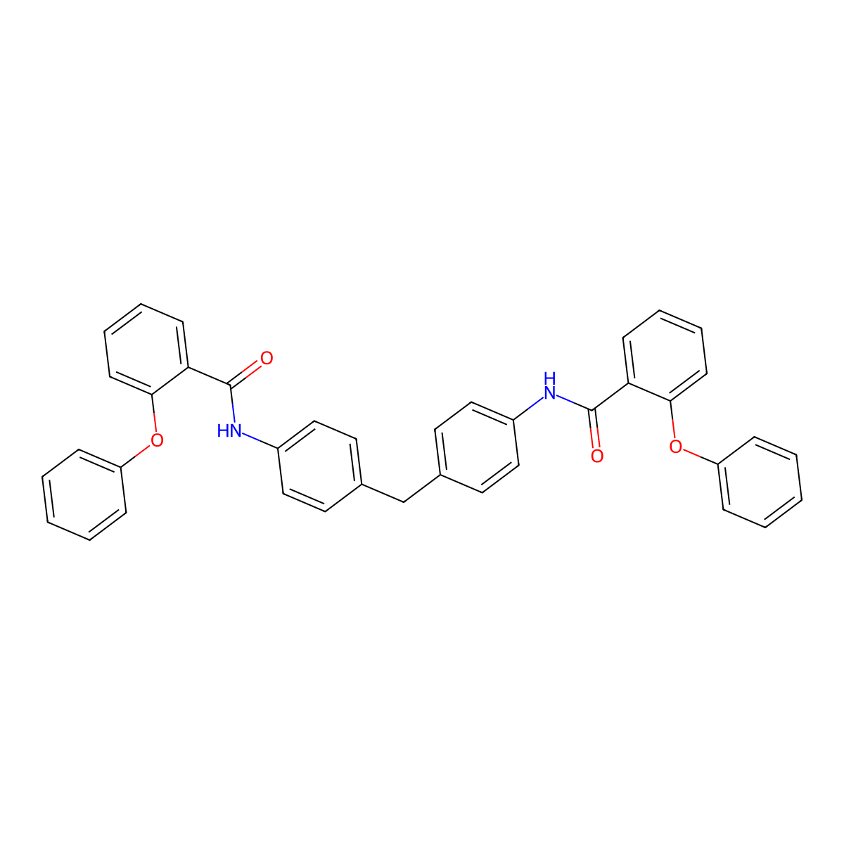 N,N'-(methylenebis(4,1-phenylene))bis(2-phenoxybenzamide) molecular structure, CAS 330676-97-6