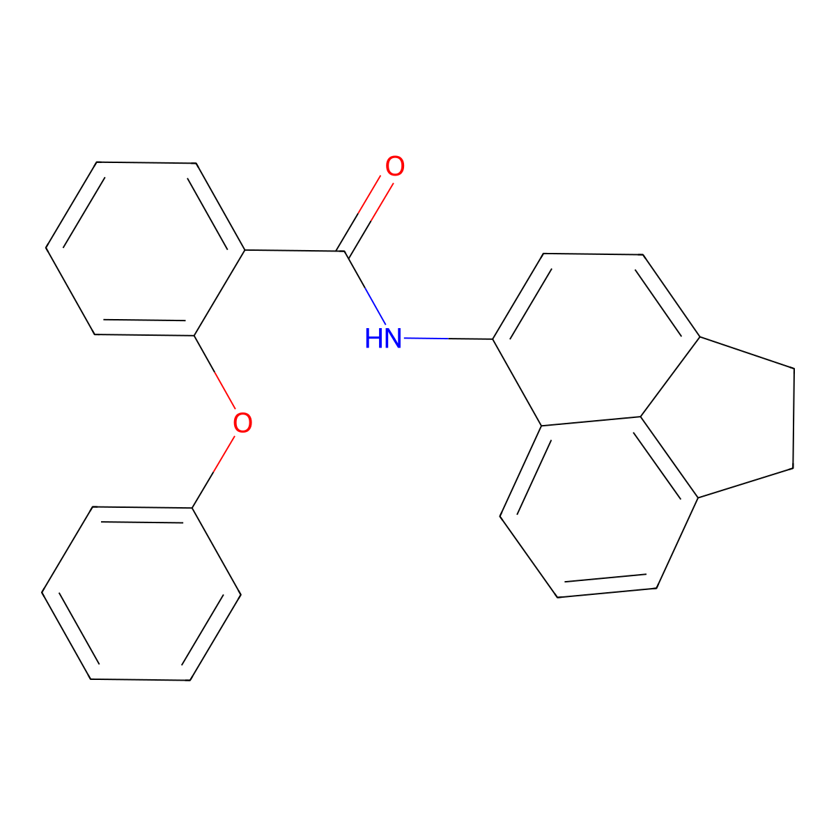 N-(1,2-dihydroacenaphthylen-5-yl)-2-phenoxybenzamide molecular structure, CAS 330677-14-0