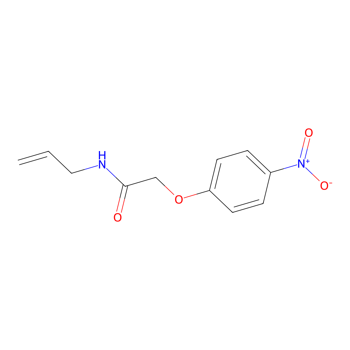 2-(4-nitrophenoxy)-N-(prop-2-en-1-yl)acetamide molecular structure, CAS 330677-19-5