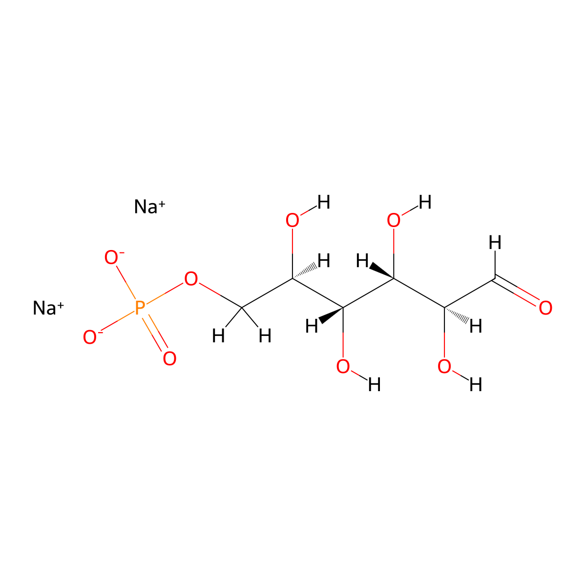 d-mannose 6-phosphate disodium salt molecular structure, CAS 33068-18-7