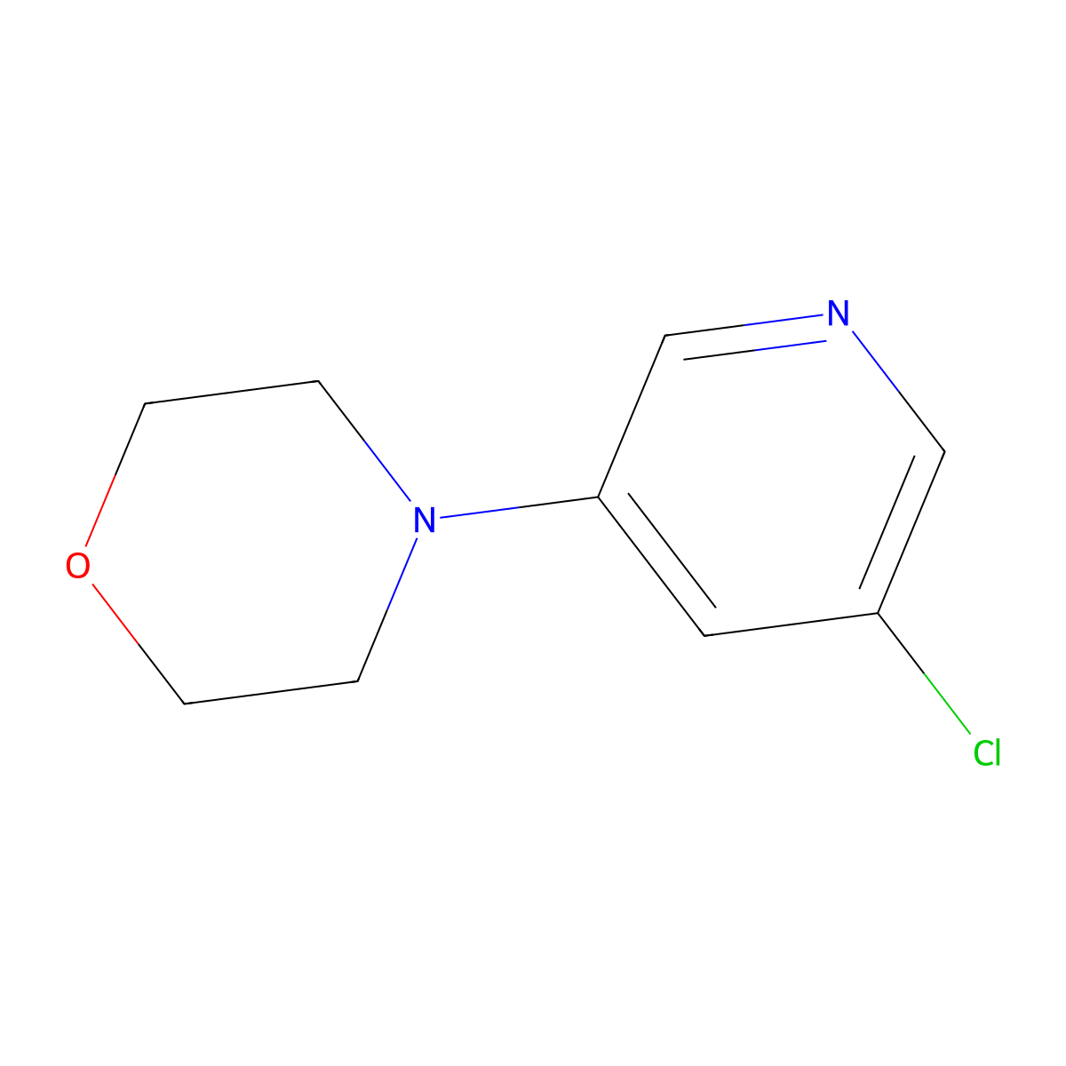 4-(5-Chloropyridin-3-yl)morpholine molecular structure, CAS 330682-25-2