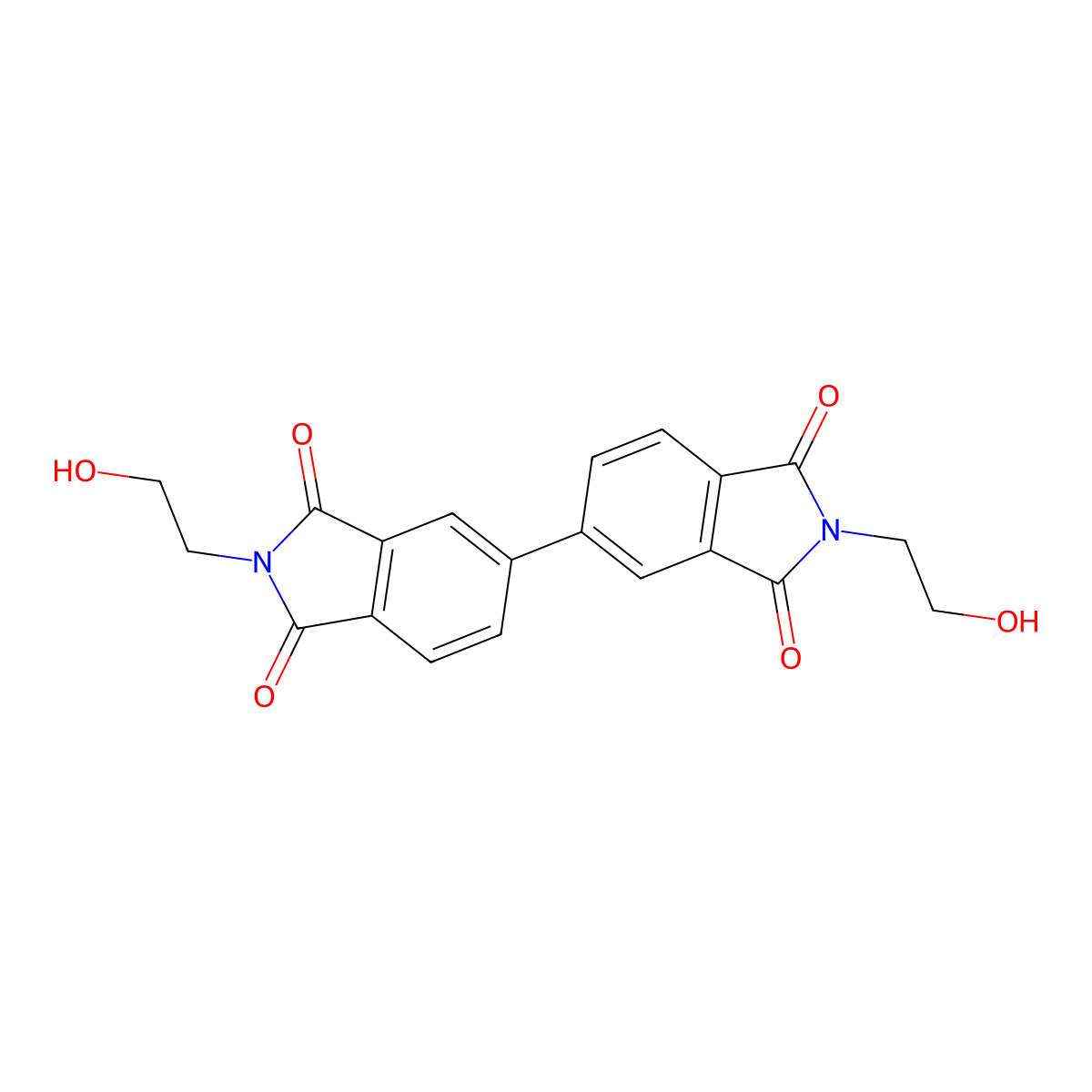 2-(2-Hydroxyethyl)-5-[2-(2-hydroxyethyl)-1,3-dioxoisoindol-5-yl]isoindole-1,3-dione molecular structure, CAS 330683-06-2
