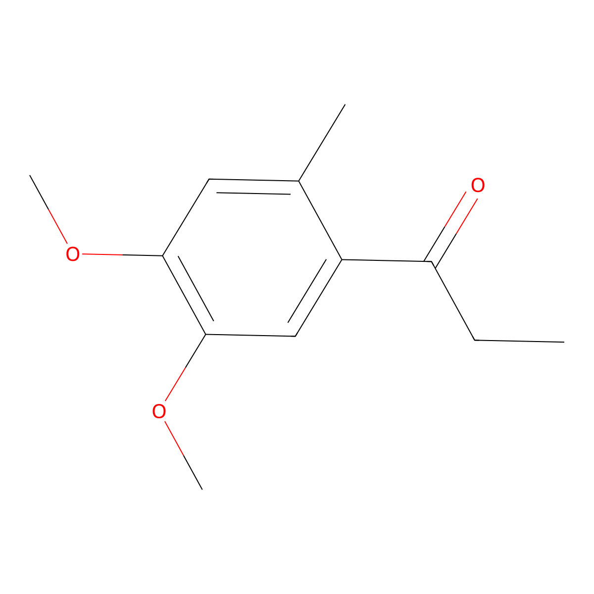 1-(4,5-Dimethoxy-2-methylphenyl)propan-1-one molecular structure, CAS 3307-02-6