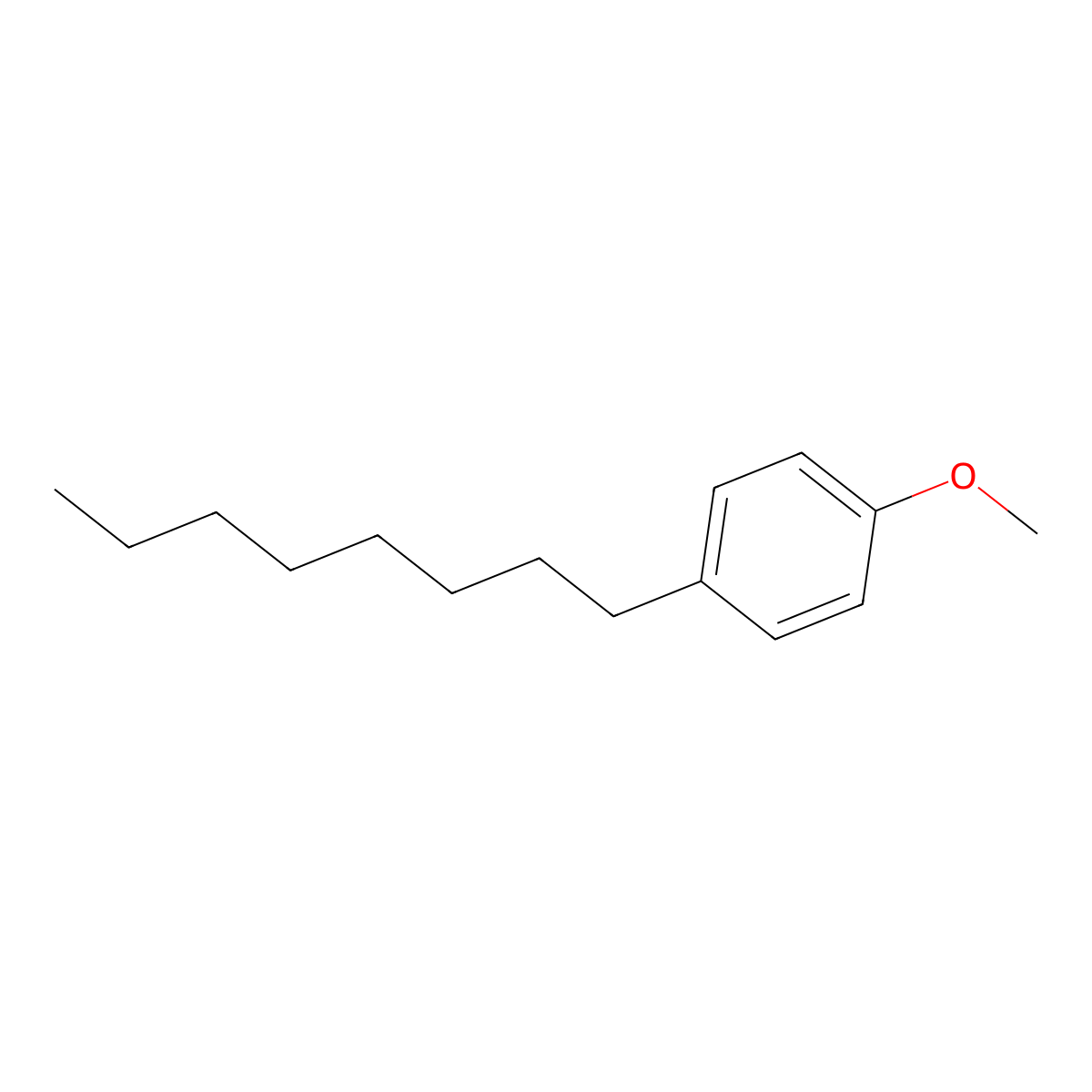 4-Octylanisole molecular structure, CAS 3307-19-5