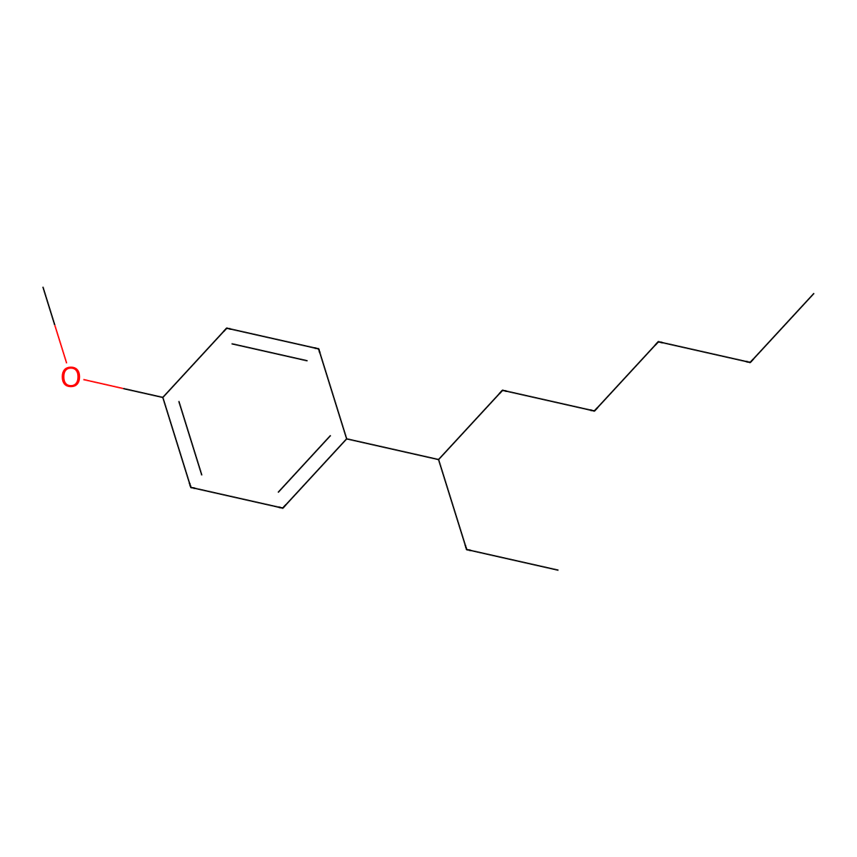 1-Methoxy-4-(octan-3-yl)benzene molecular structure, CAS 3307-21-9