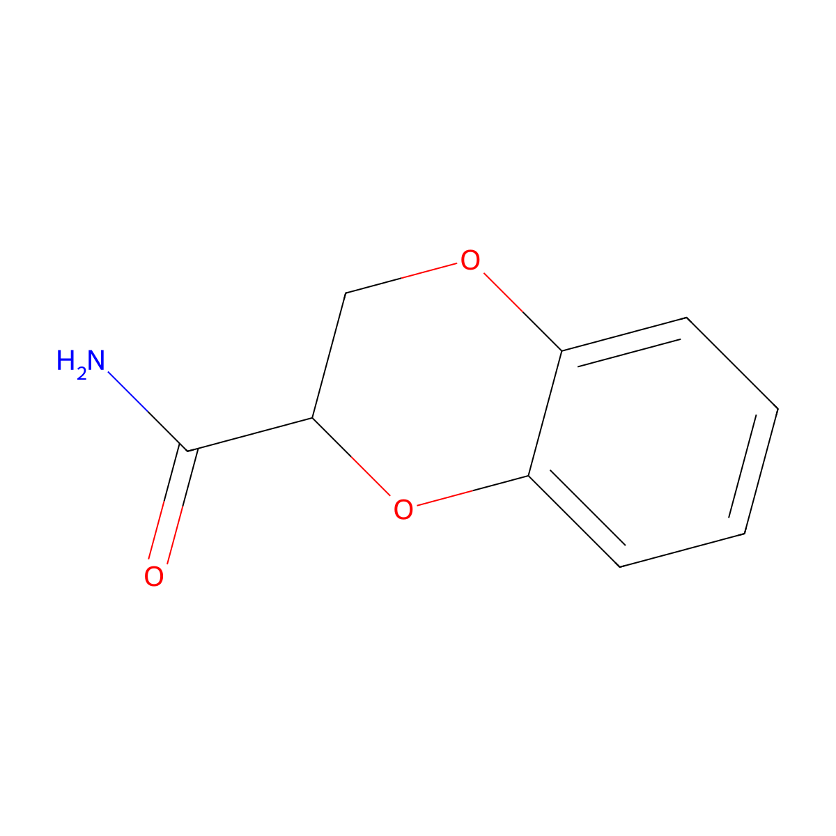 2,3-Dihydro-1,4-benzodioxine-2-carboxamide molecular structure, CAS 33070-04-1