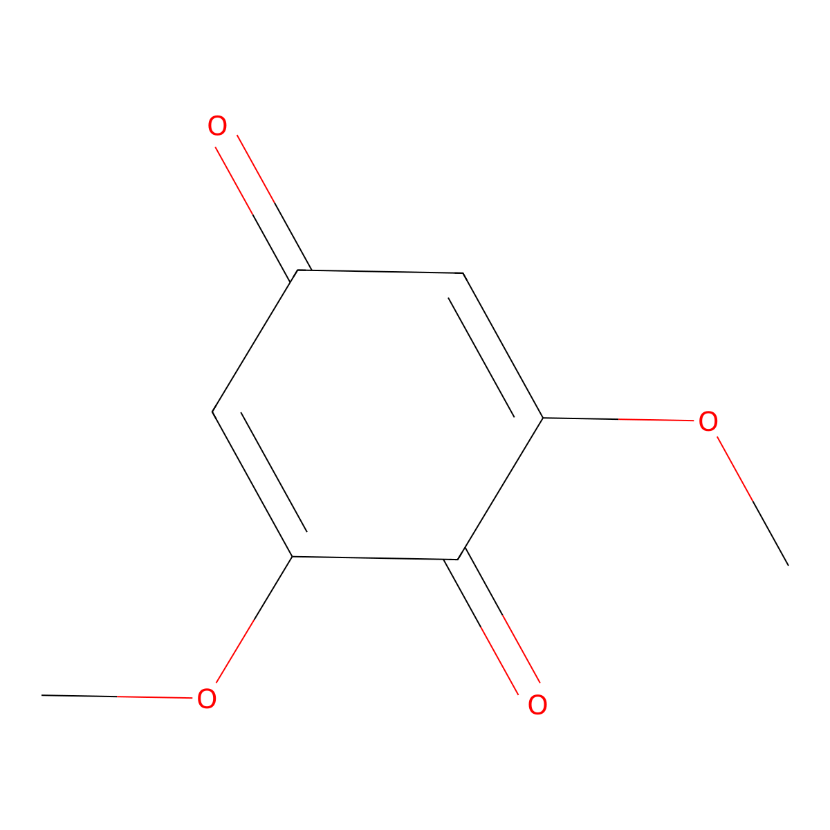 2,6-Dimethoxy-1,4-Benzoquinone molecular structure, CAS 33070-41-6