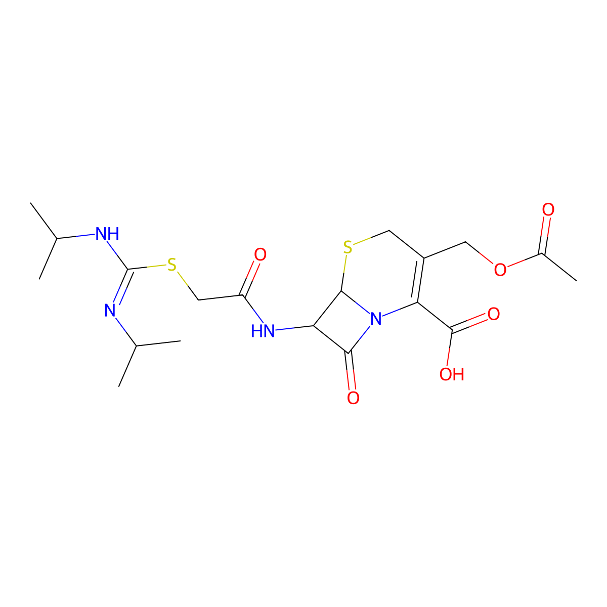 Cefathiamidine molecular structure, CAS 33075-00-2
