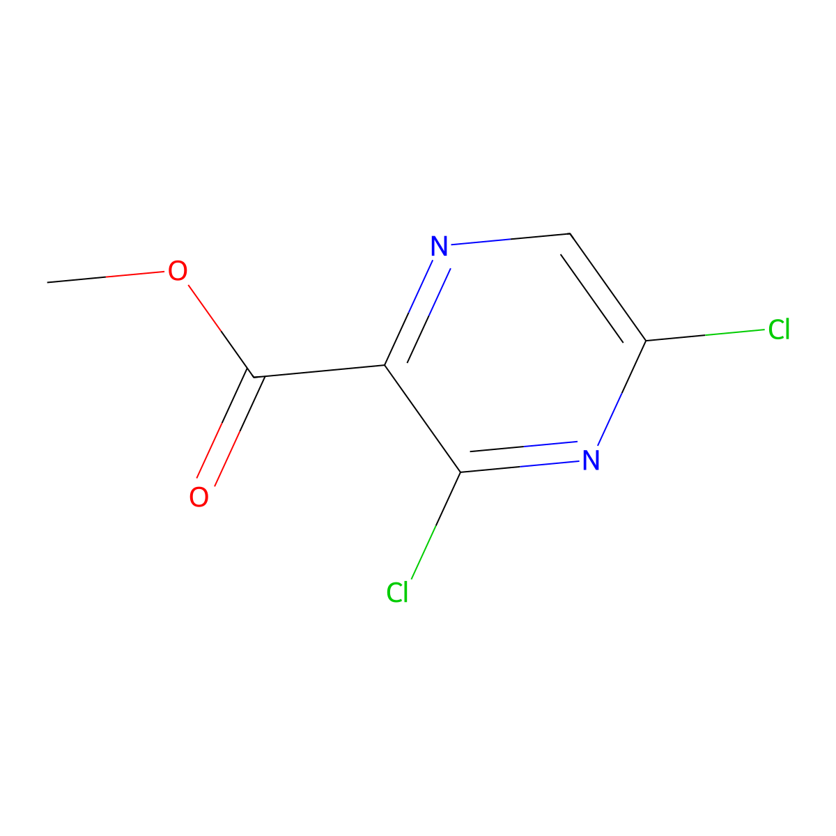 Methyl 3,5-dichloropyrazine-2-carboxylate molecular structure, CAS 330786-09-9
