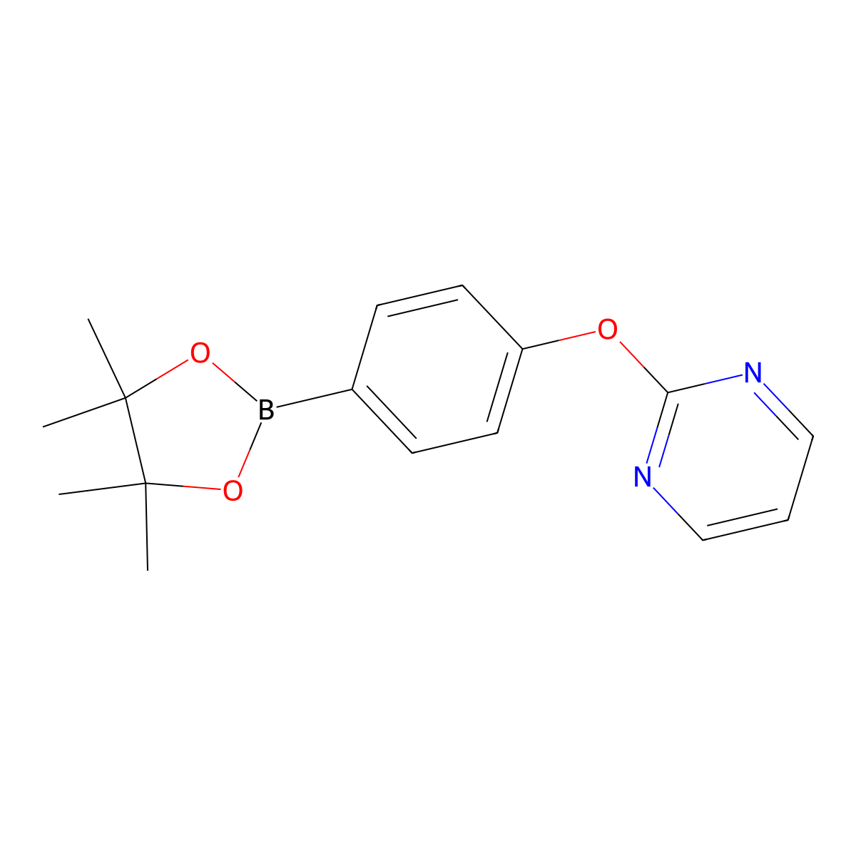 4-(Pyrimidin-2-yloxy)phenylboronic acid pinacol ester molecular structure, CAS 330792-87-5