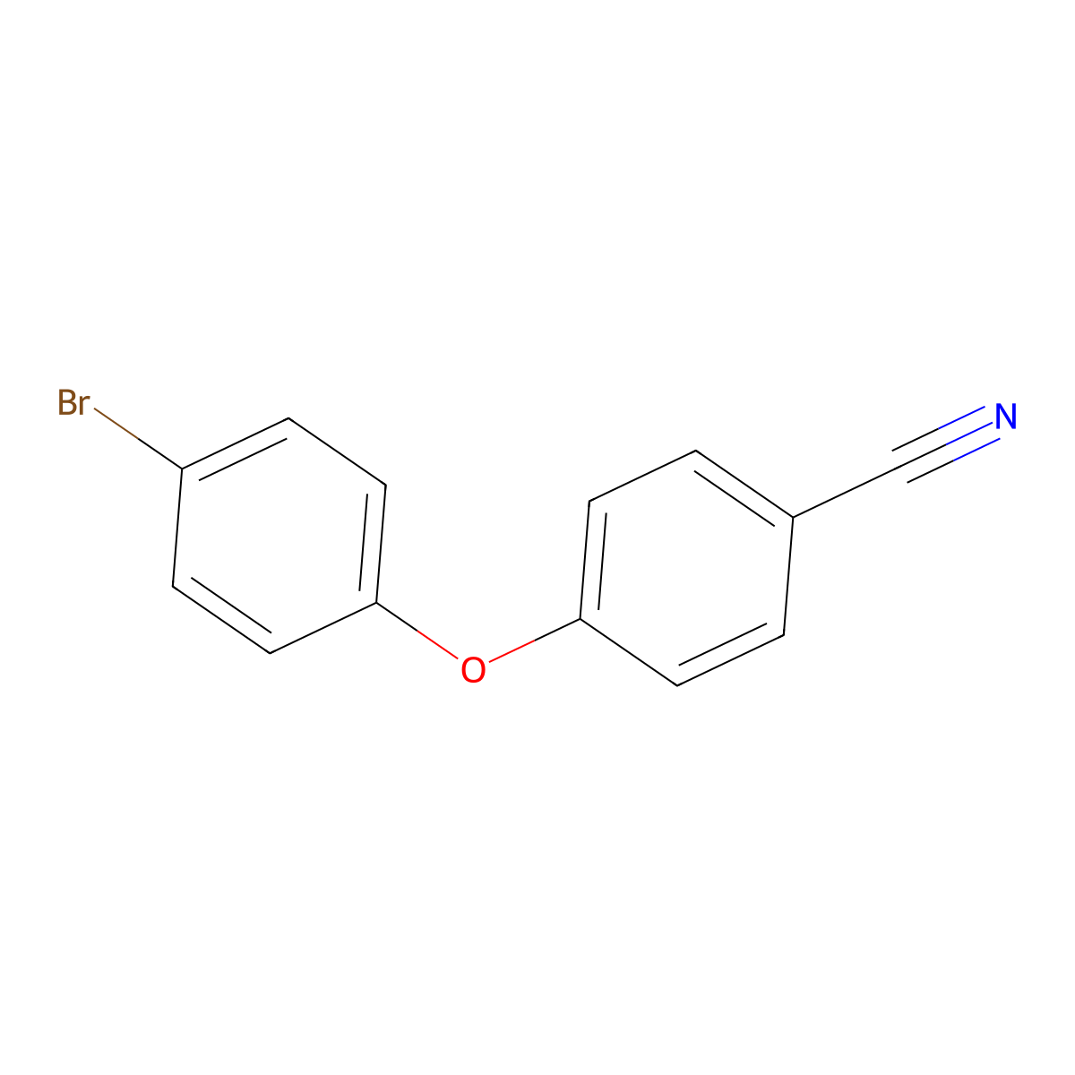4-(4-Bromophenoxy)benzonitrile molecular structure, CAS 330792-93-3