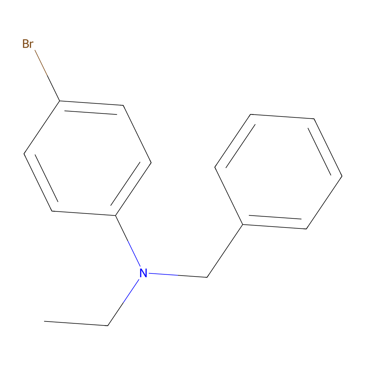 N-benzyl-N-(4-bromophenyl)-N-ethylamine molecular structure, CAS 330793-06-1