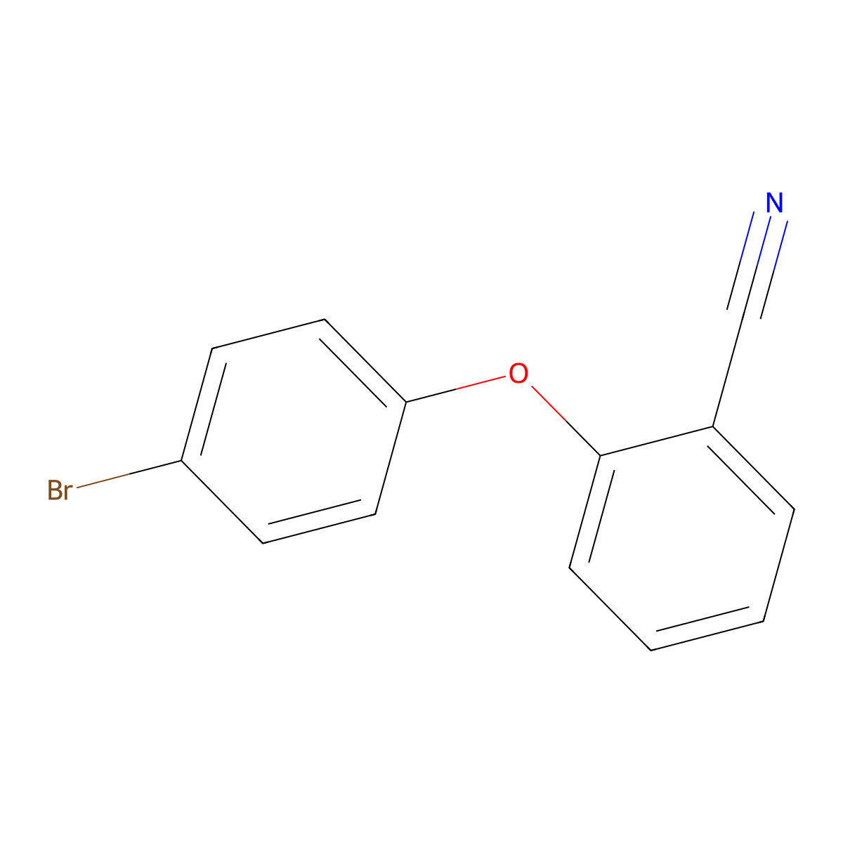 2-(4-Bromophenoxy)benzonitrile molecular structure, CAS 330793-13-0