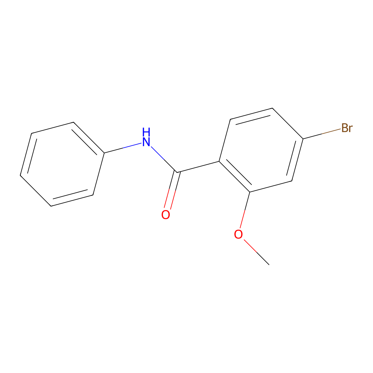 4-Bromo-2-methoxy-N-phenylbenzamide molecular structure, CAS 330793-39-0