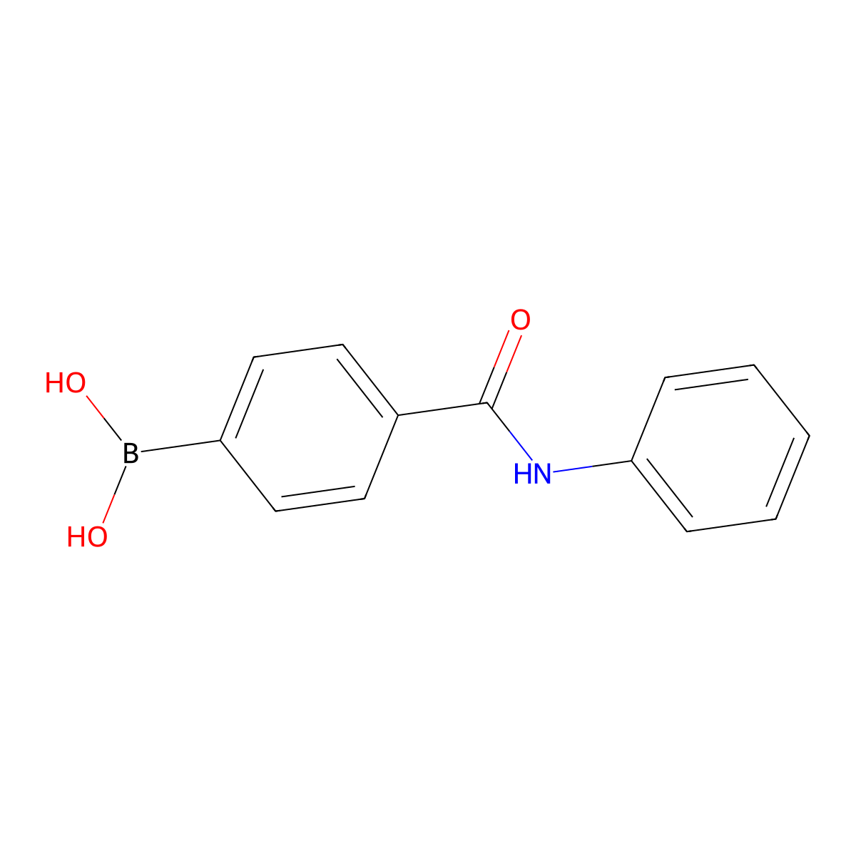 4-(Phenylaminocarbonyl)benzeneboronic acid molecular structure, CAS 330793-45-8