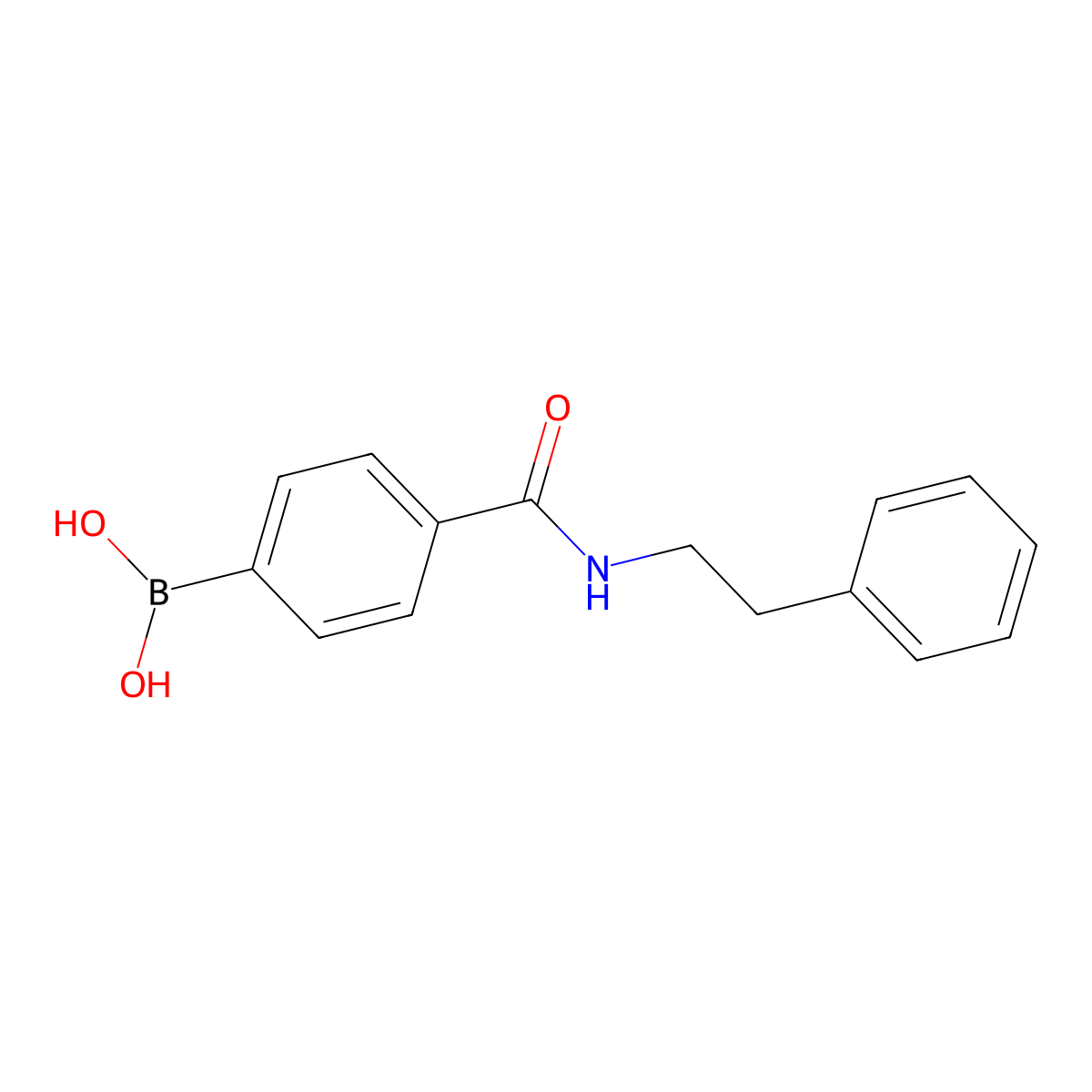 4-(Phenethylcarbamoyl)phenylboronic acid molecular structure, CAS 330793-46-9