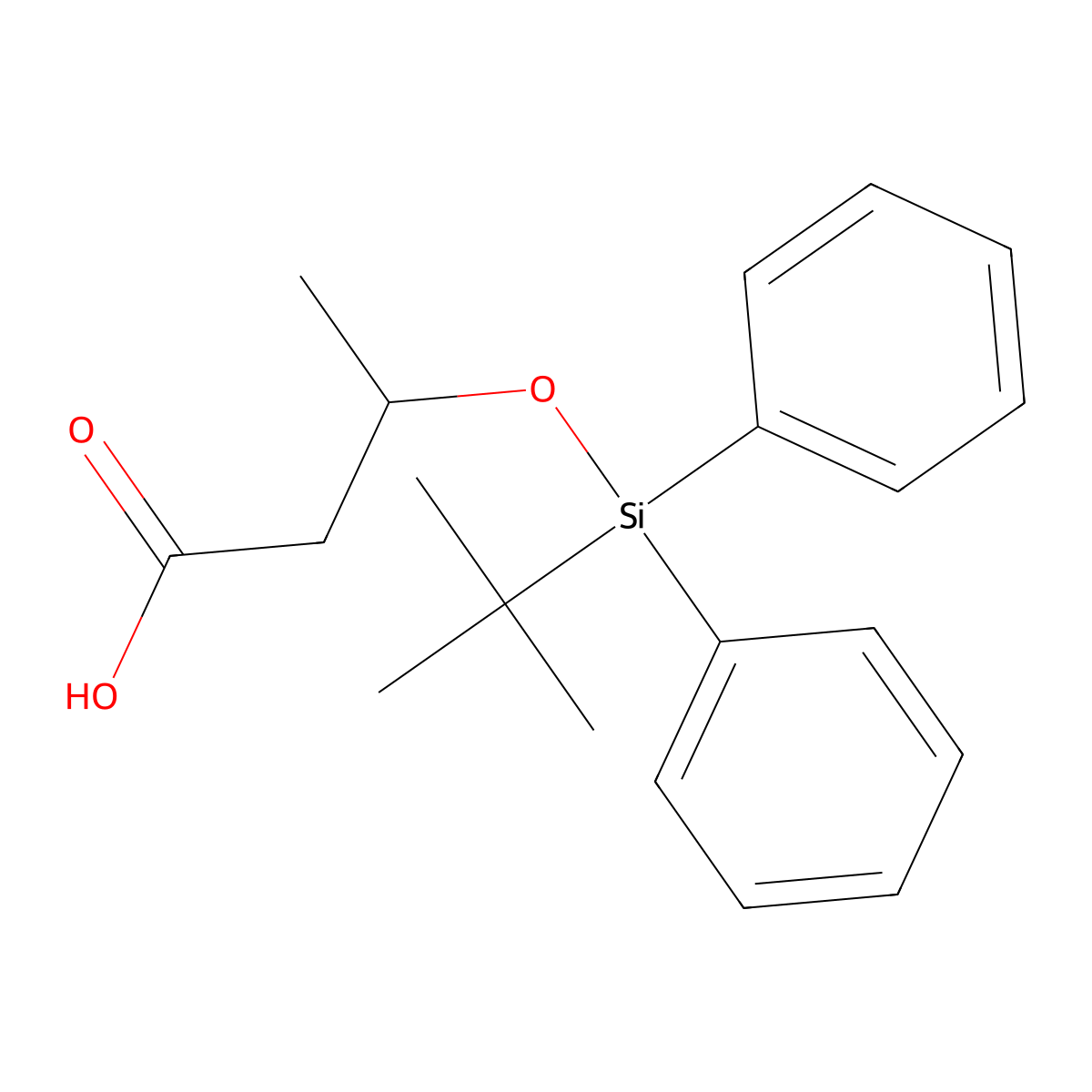 3-[(Tert-butyldiphenylsilyl)oxy]butanoic acid molecular structure, CAS 330798-54-4
