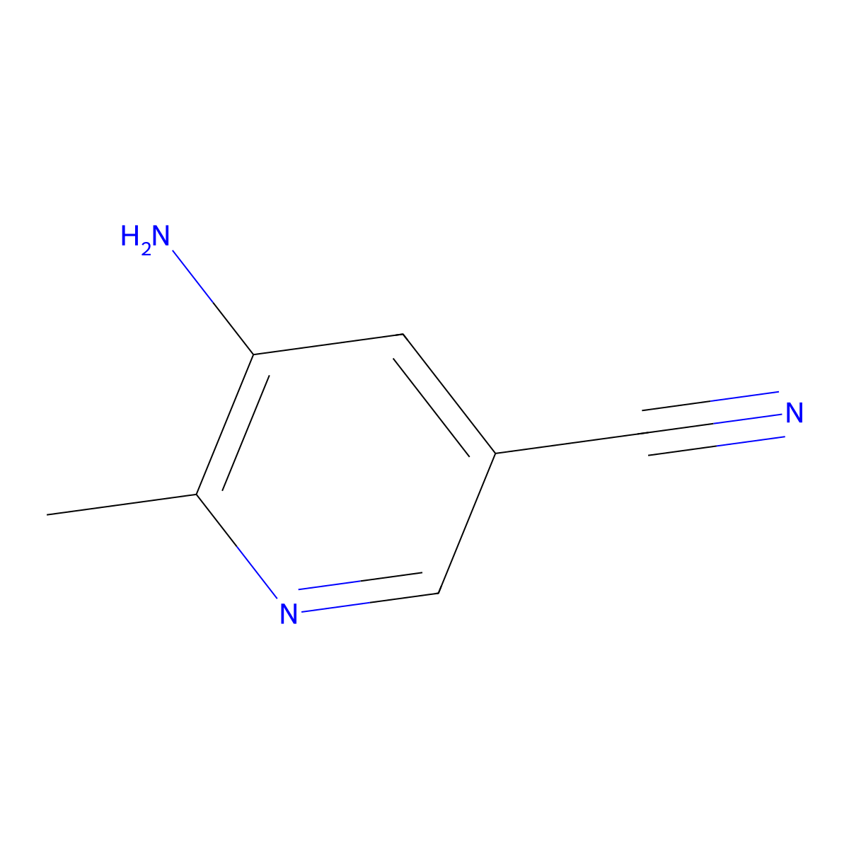 5-Amino-6-methylpyridine-3-carbonitrile molecular structure, CAS 3308-01-8