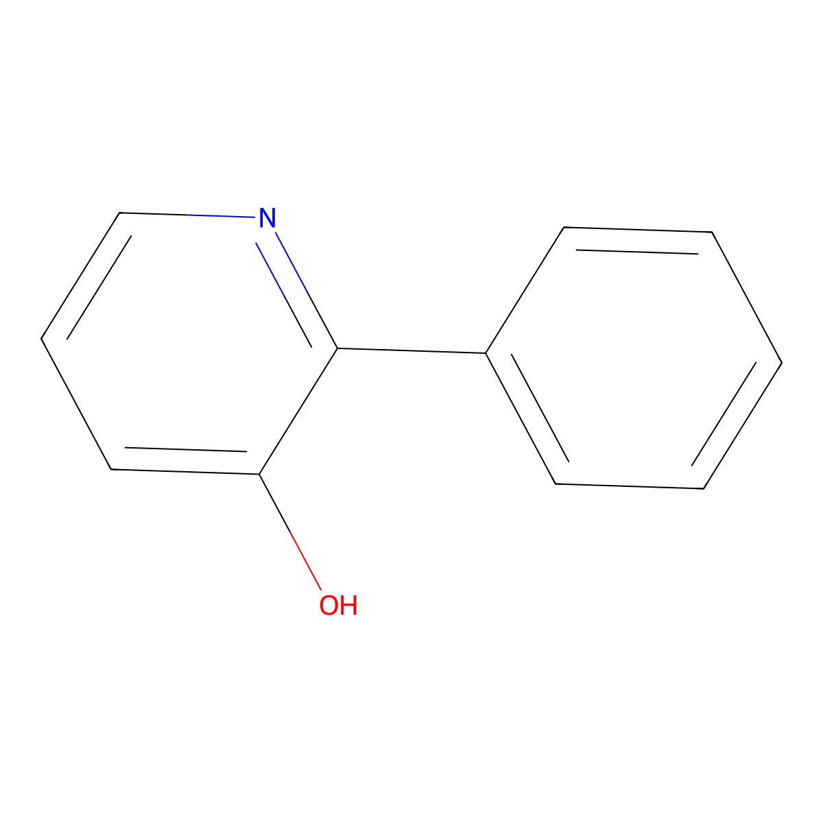 2-Phenylpyridin-3-ol molecular structure, CAS 3308-02-9