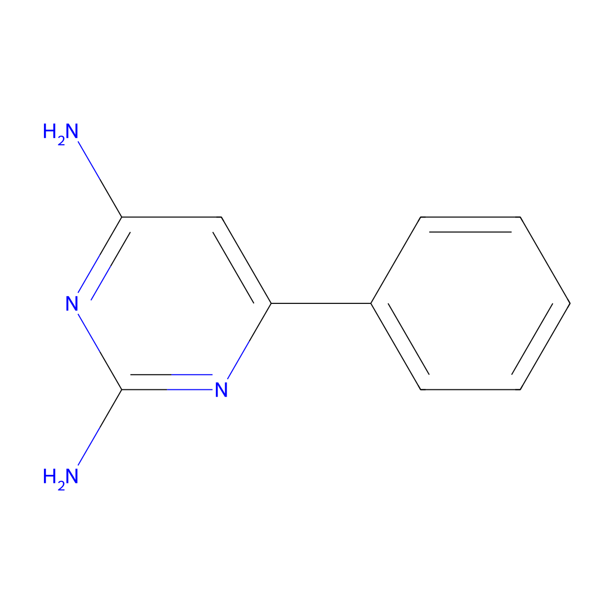 6-Phenylpyrimidine-2,4-diamine molecular structure, CAS 3308-24-5
