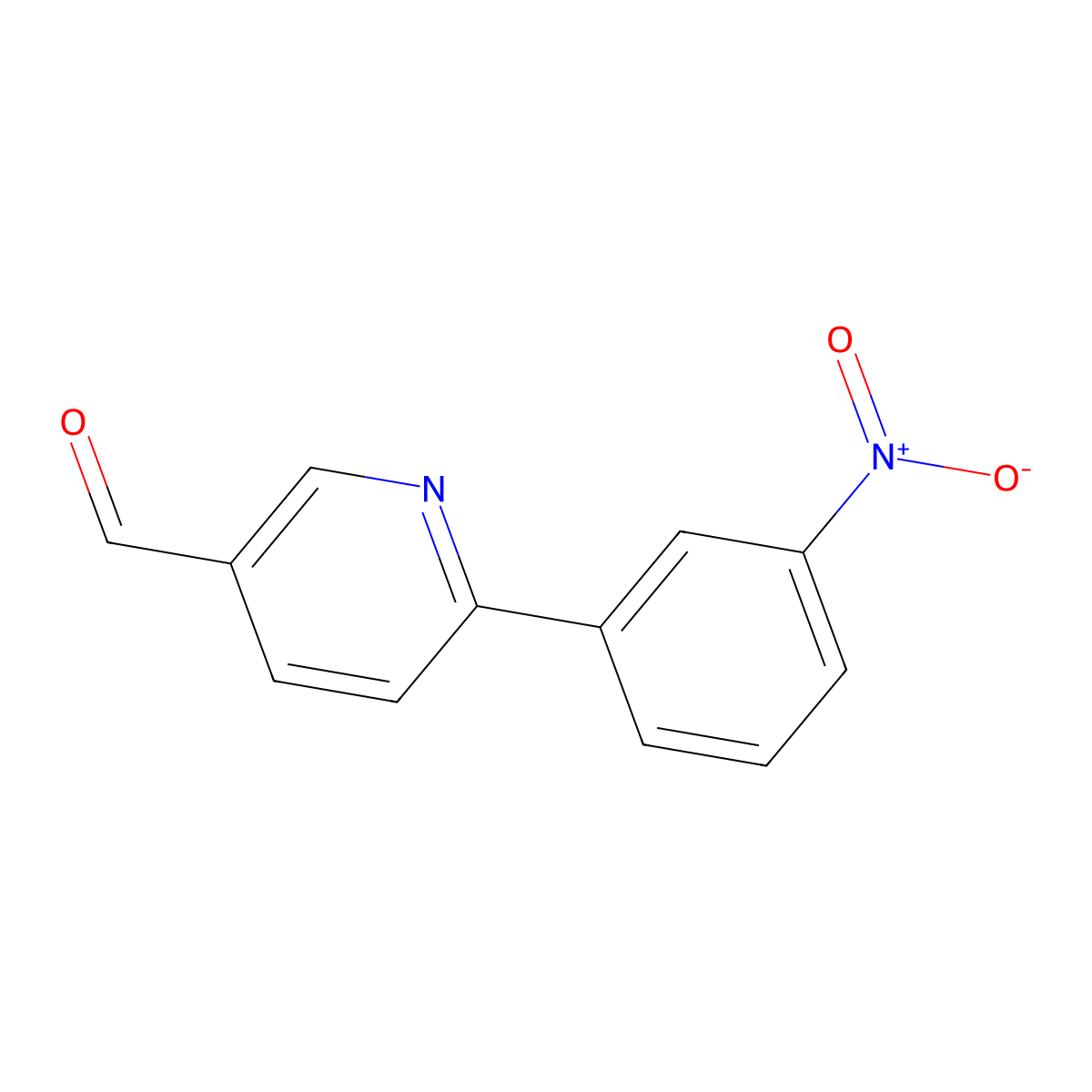 6-(3-Nitrophenyl)nicotinaldehyde molecular structure, CAS 330812-41-4