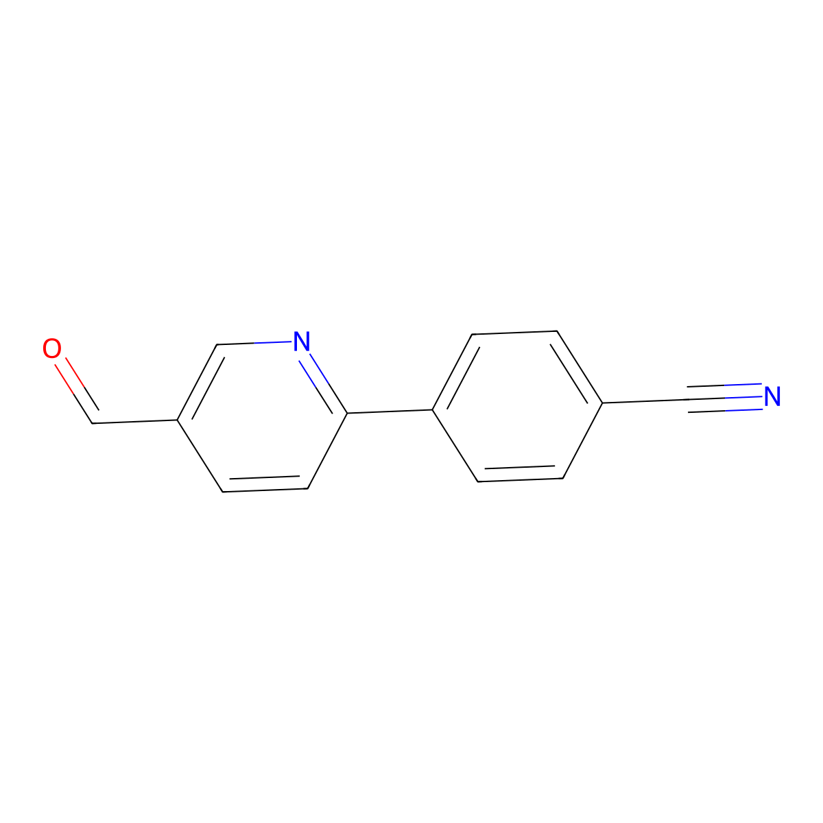 4-(5-Formylpyridin-2-yl)benzonitrile molecular structure, CAS 330812-43-6