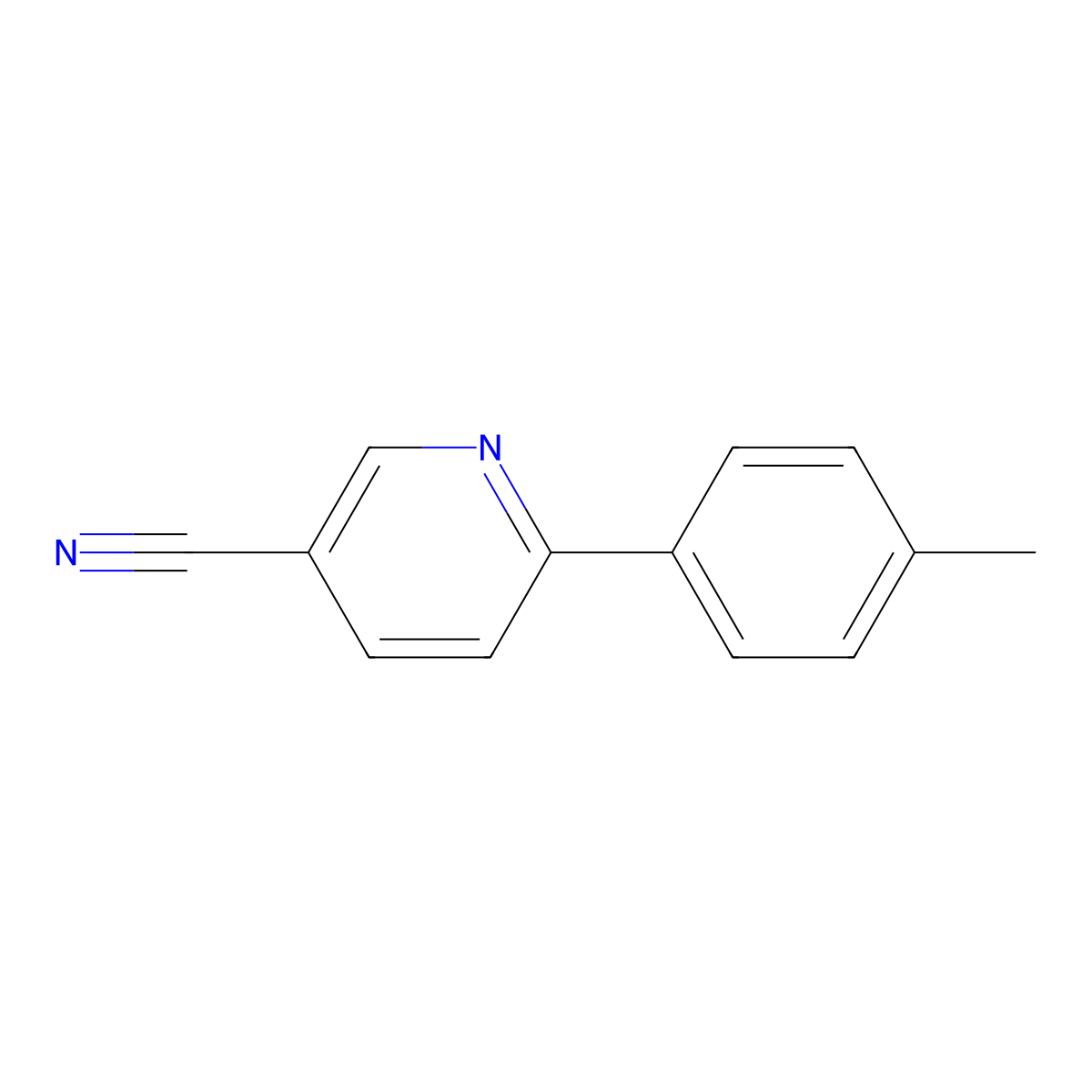 6-(4-Methylphenyl)-3-pyridinecarbonitrile molecular structure, CAS 330812-46-9