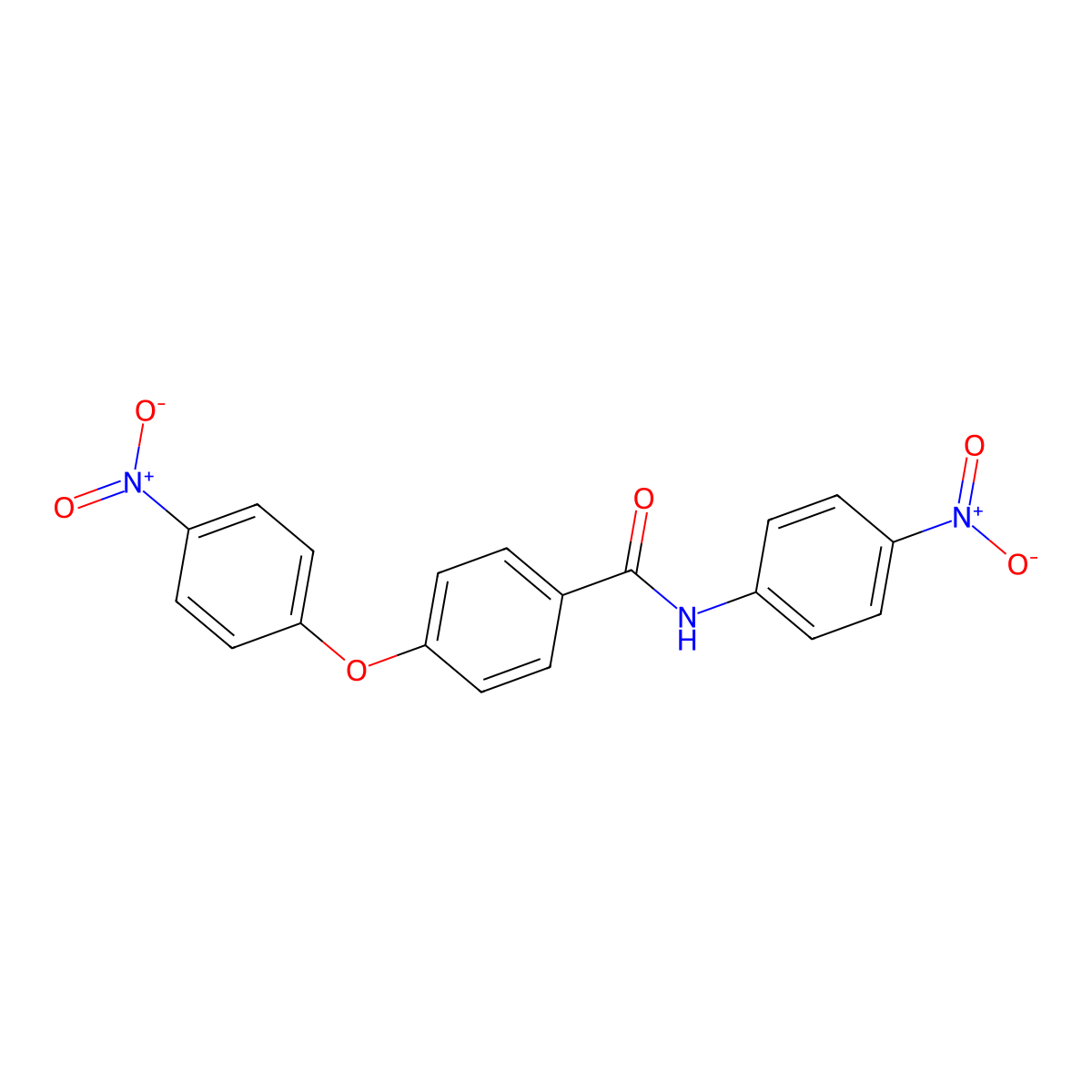 4-(4-nitrophenoxy)-N-(4-nitrophenyl)benzamide molecular structure, CAS 330816-96-1