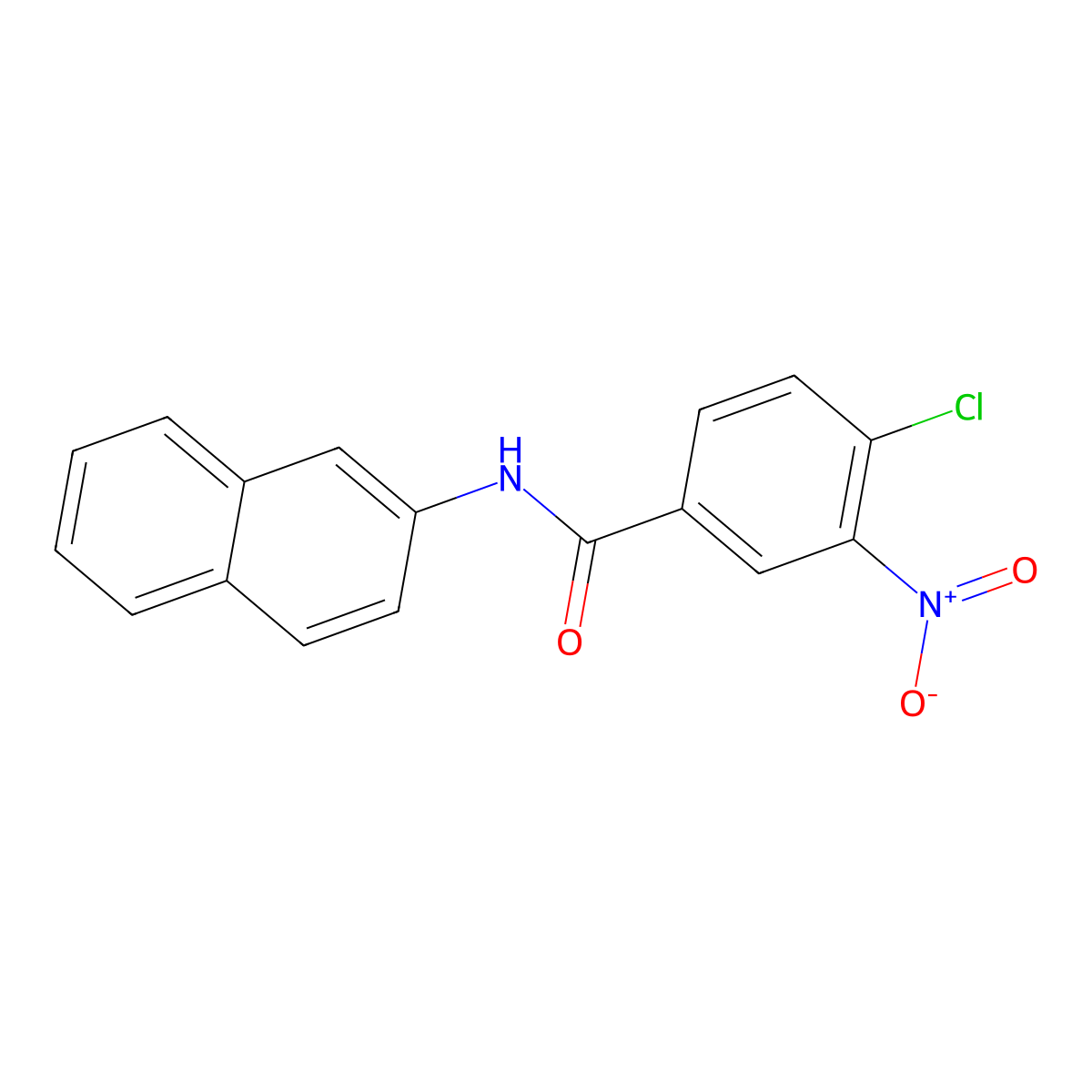 4-Chloro-N-(naphthalen-2-YL)-3-nitrobenzamide molecular structure, CAS 330818-10-5