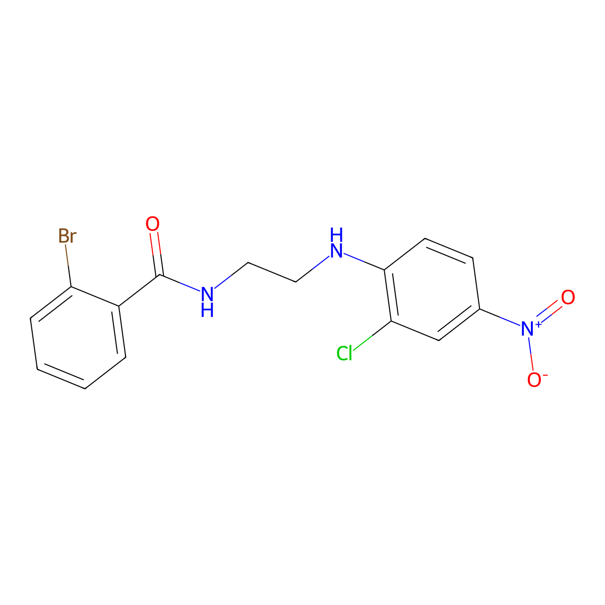 2-bromo-N-[2-(2-chloro-4-nitroanilino)ethyl]benzamide molecular structure, CAS 330826-75-0